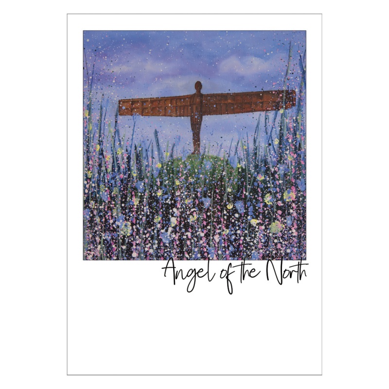 Angel of the North (Flowers) Postcard